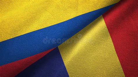 colombia and romania flag